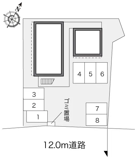 ★手数料０円★印旛郡酒々井町上岩橋　月極駐車場（LP）